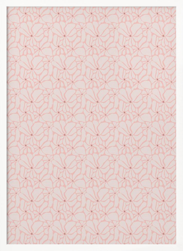 Cute Patel Flower Pattern Poster