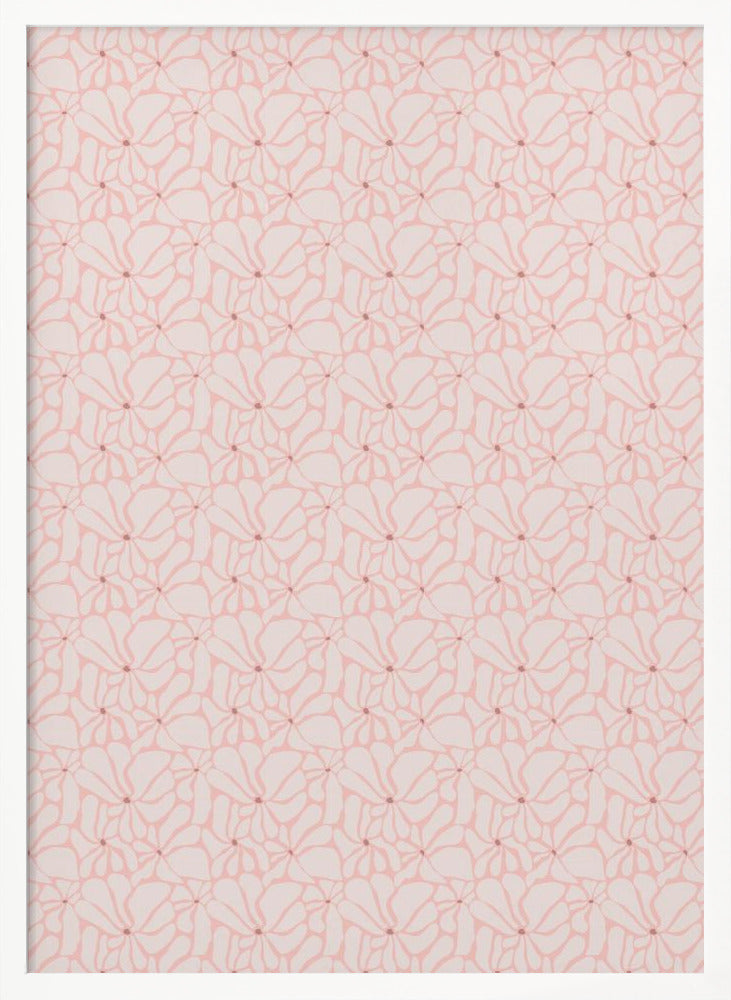 Cute Patel Flower Pattern Poster