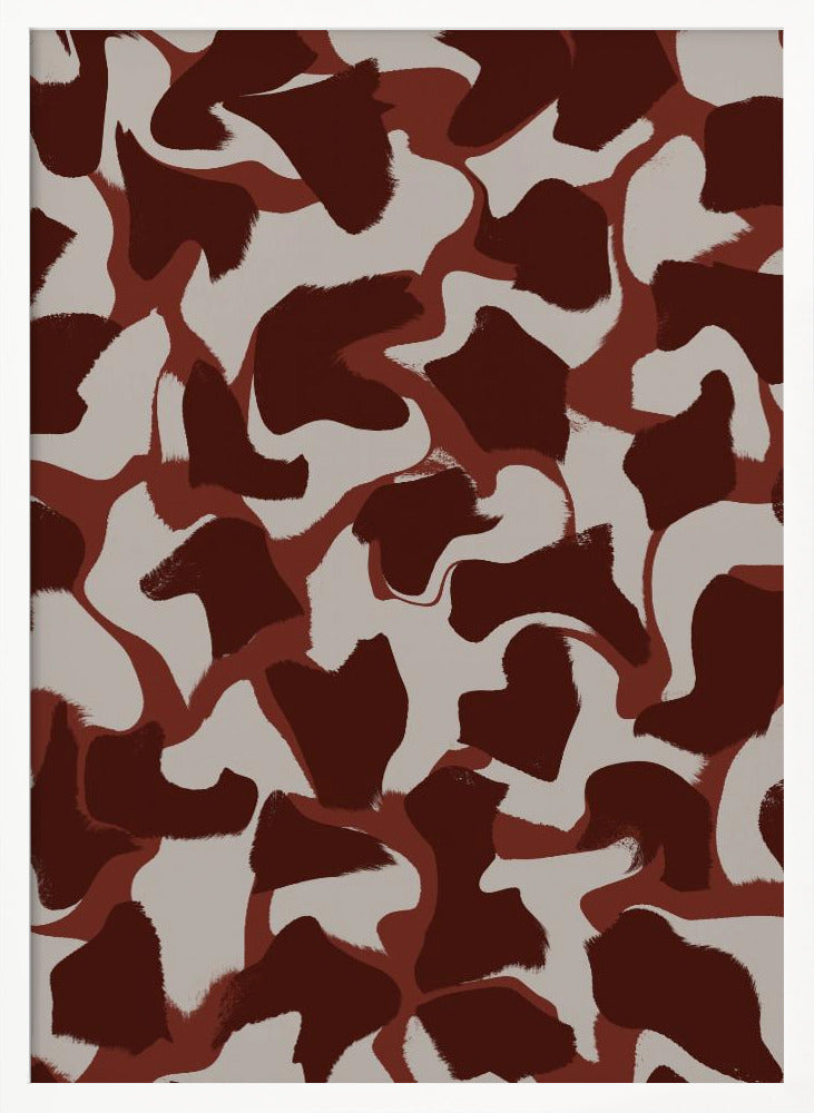 Brown Beige Fur Pattern Poster