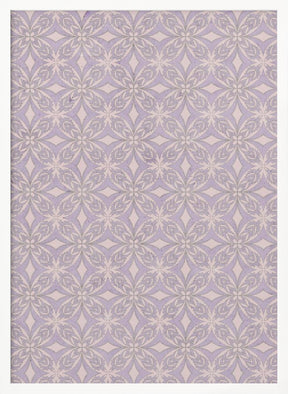 Geometric Purple Tile Pattern Poster