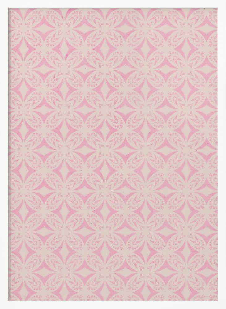 Light Pink Tile Pattern Poster