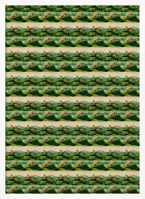 Cute Village Pattern Poster