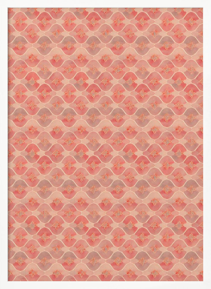 Pink Romantic Pattern Poster