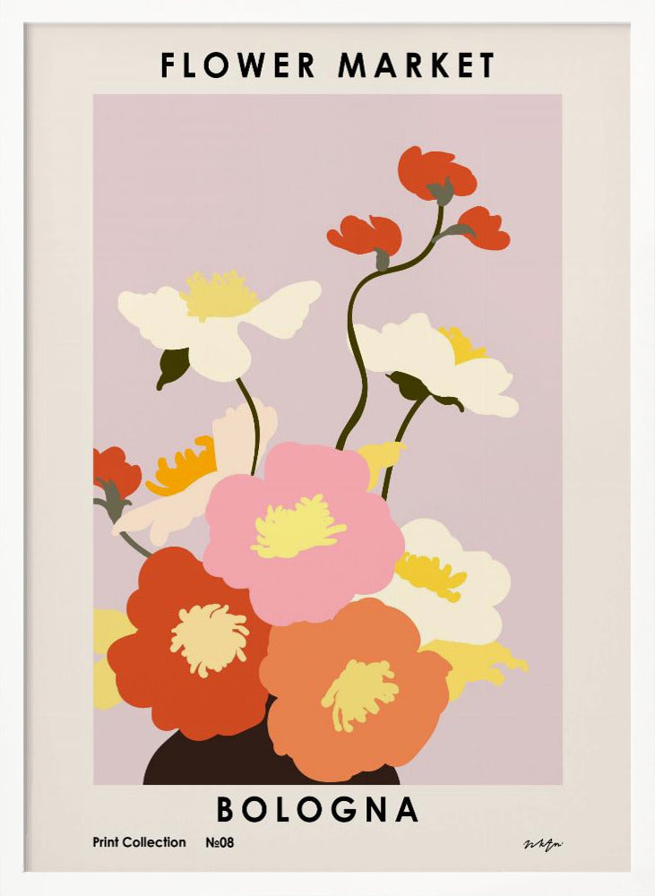 Flower Market. Bologna Poster