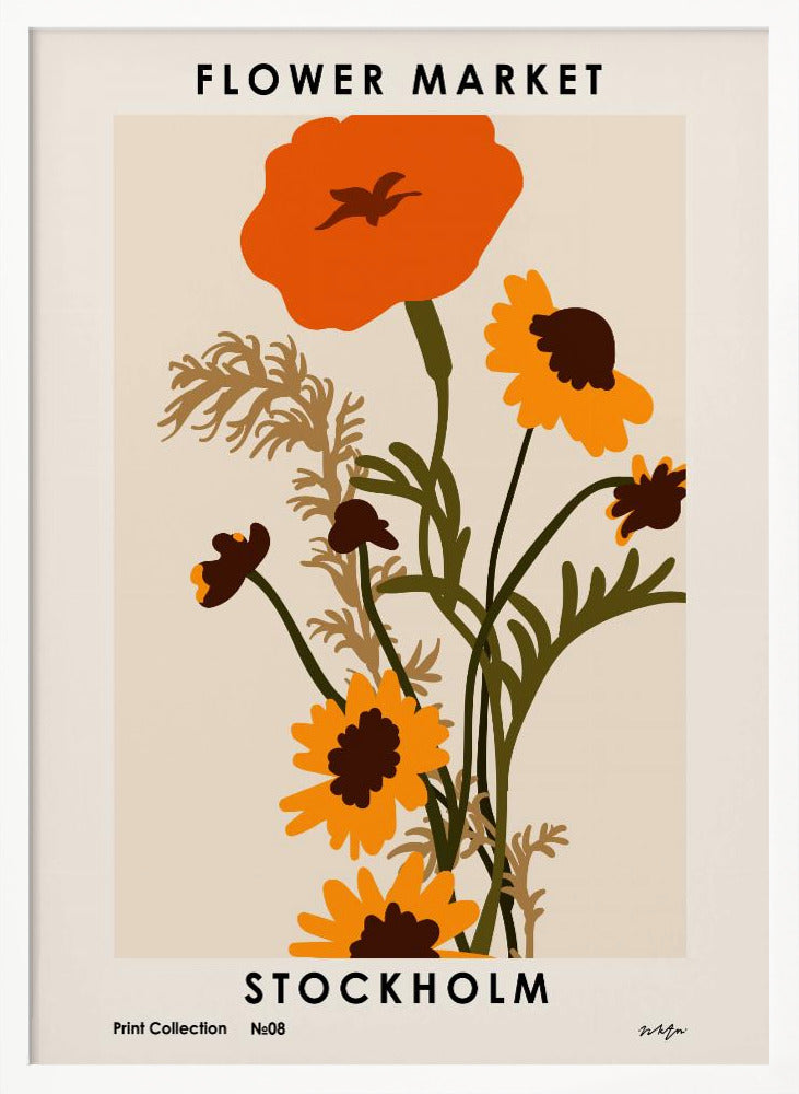 Flower Market. Stockholm Poster