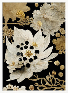 Beige Dry Flowers Poster