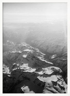 Alps in Black and White Poster