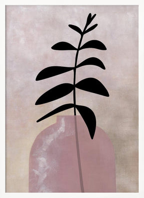 Eui vase with leaves Poster