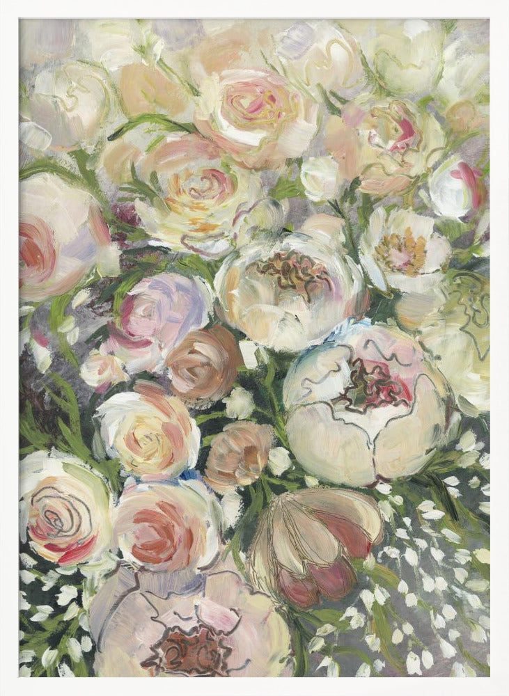 Maeve painterly florals Poster