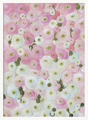 Gabry painterly ranunculus Poster