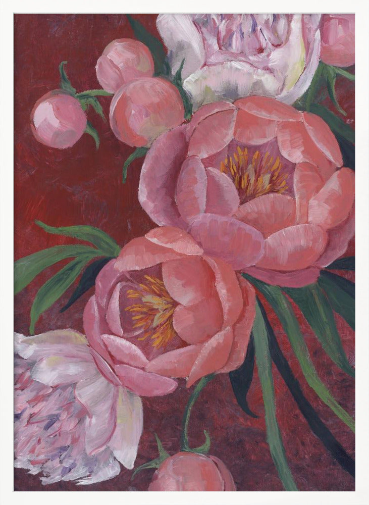 Nevaeh peonies Poster