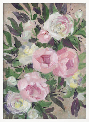 Zoye painterly bouquet Poster