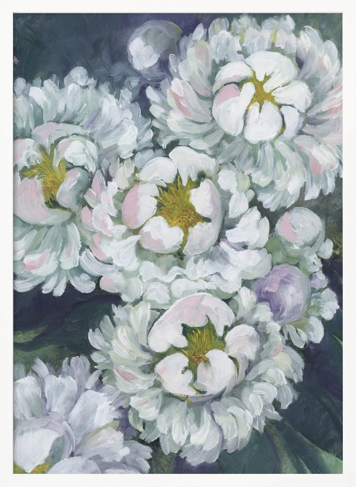 Willoh painterly peonies Poster