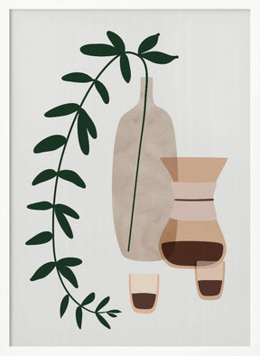 Boho coffee for two Poster