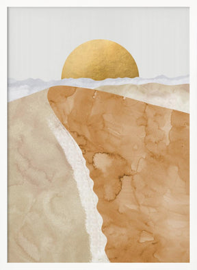 Gold sand dune Poster