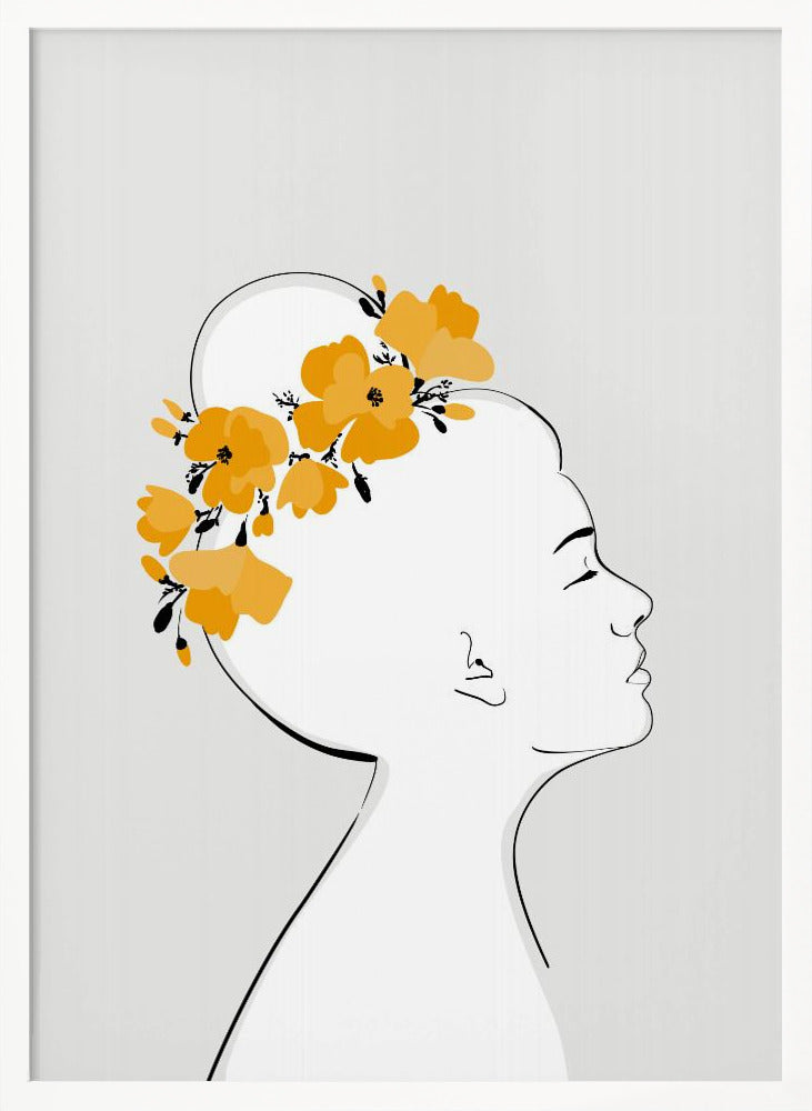 Floral Sanyu portrait Poster