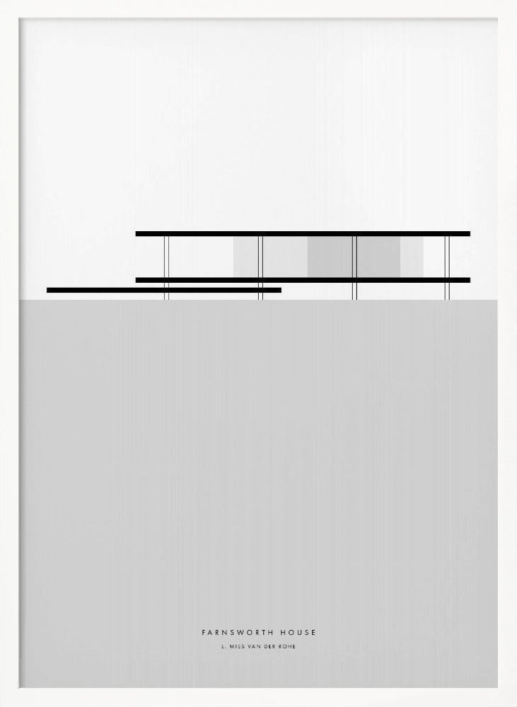 Minimal Farnsworth house Poster