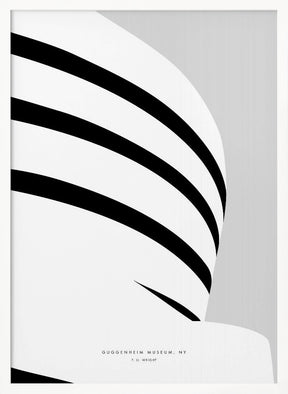 Minimal Guggenheim museum Poster