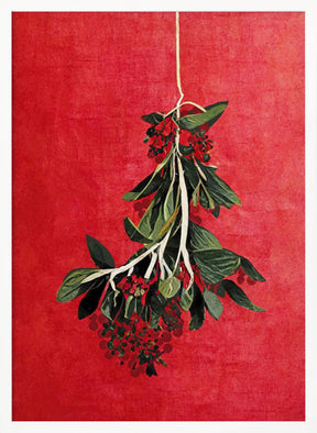 Painted Mistletoe Poster