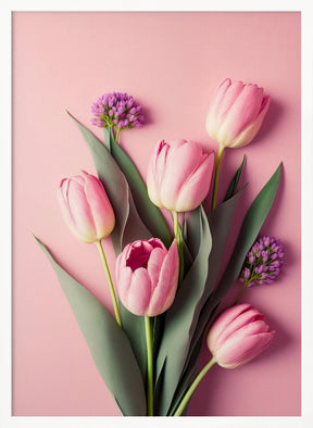 Pink Tulips Poster