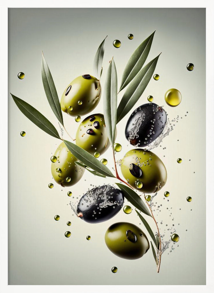 Fresh Olives Poster