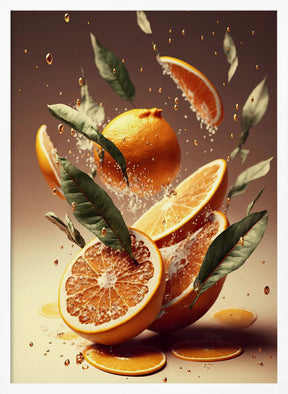 Fresh Oranges Poster