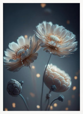 Flowers At Night Poster