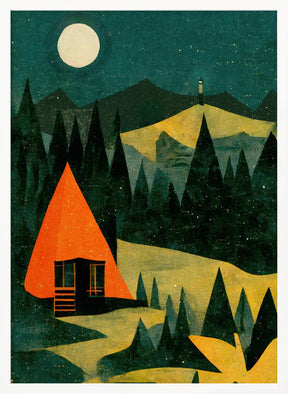 Cabin In The Forest Poster