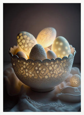 Glowing Eggs Poster