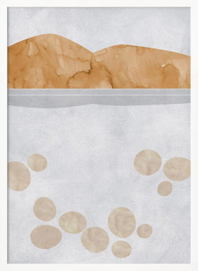 Abstract lake Tahoe view Poster