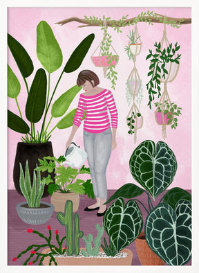 My home jungle in pink Poster