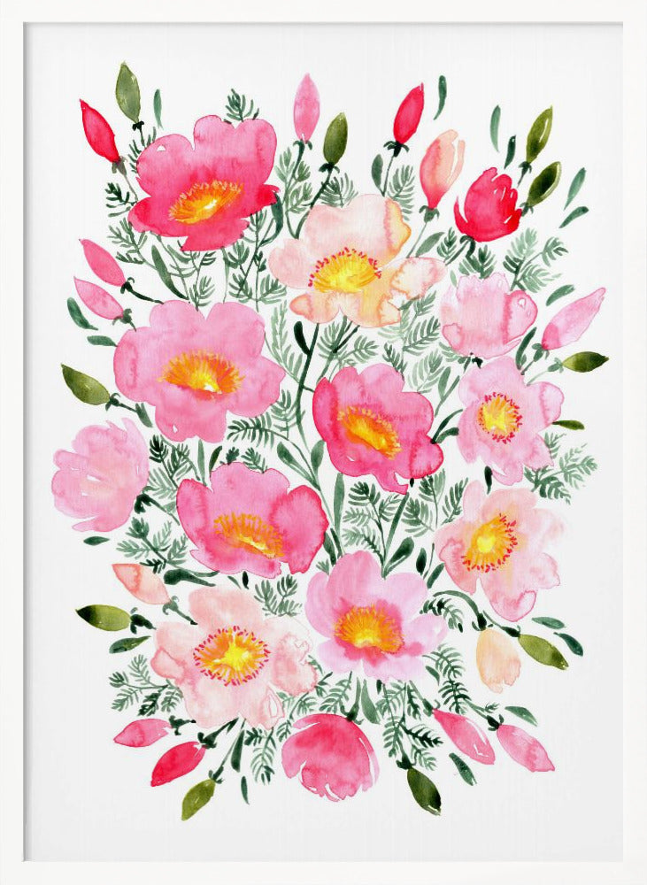 Winterlynn bouquet in pink Poster