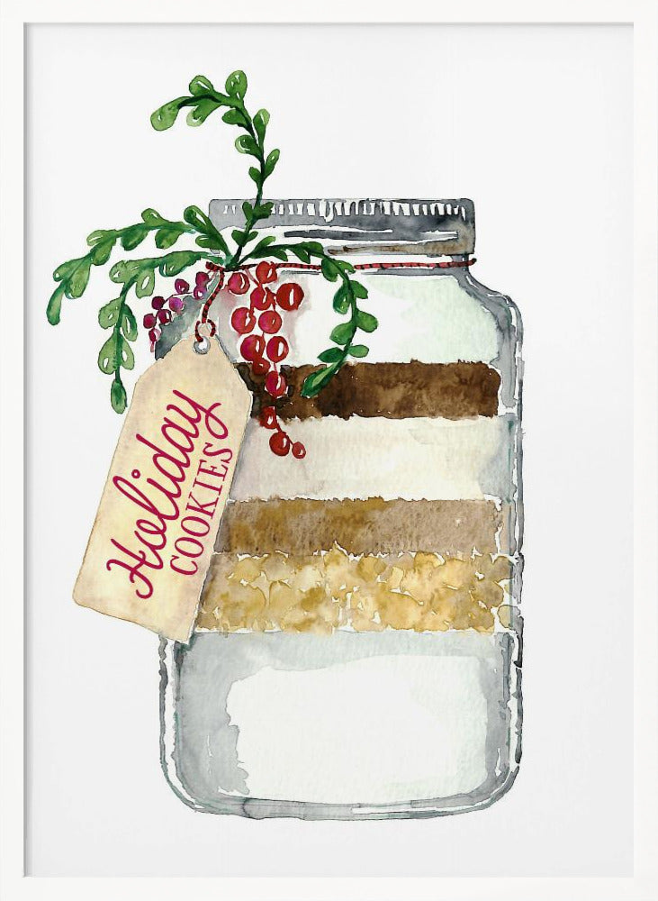 Holiday cookies in a jar Poster