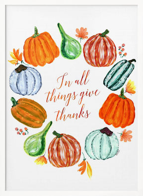 In all things give thanks Poster