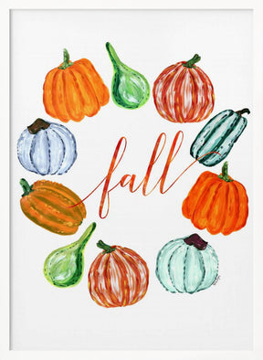 Fall pumkins Poster