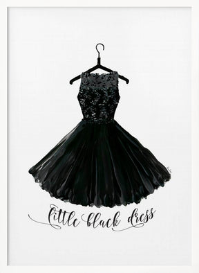 Little black dress in hanger Poster