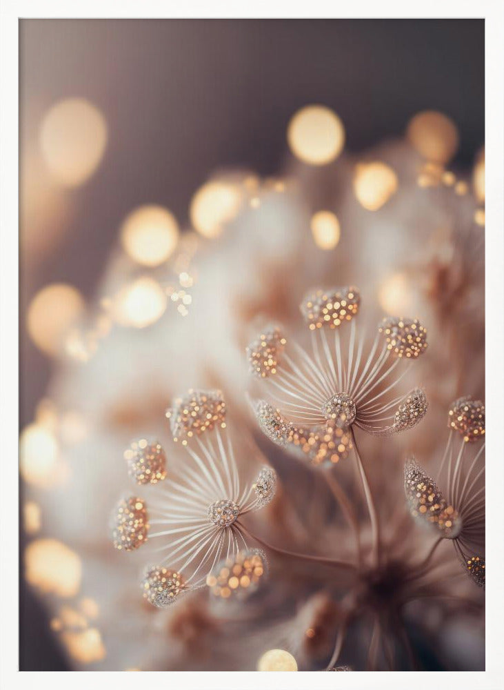 Sparkling Flowers Poster