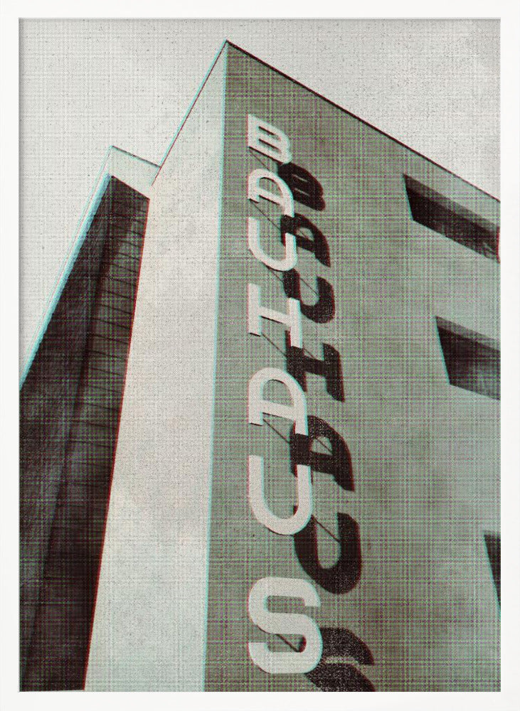 Bauhaus Dessau architecture in vintage magazine style I Poster