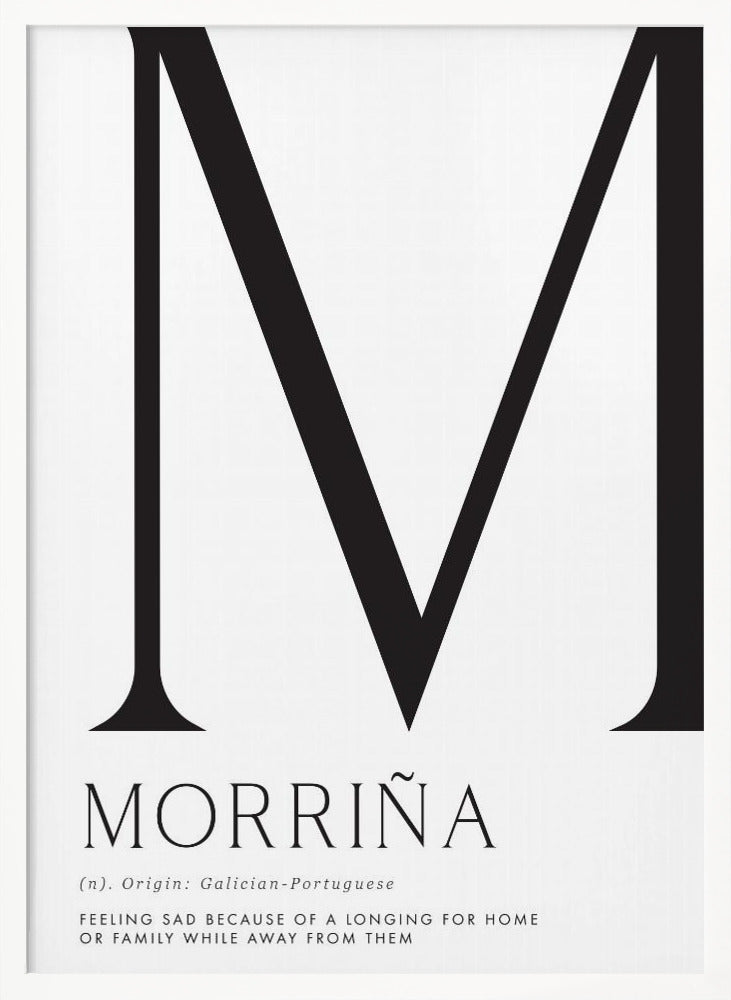 Morriña definition Poster