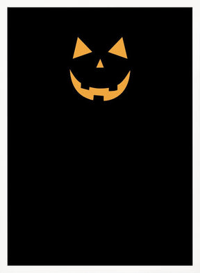 Minimal jack-o'-lantern Poster