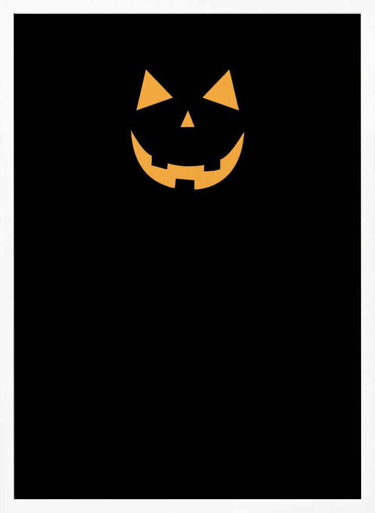 Minimal jack-o'-lantern Poster