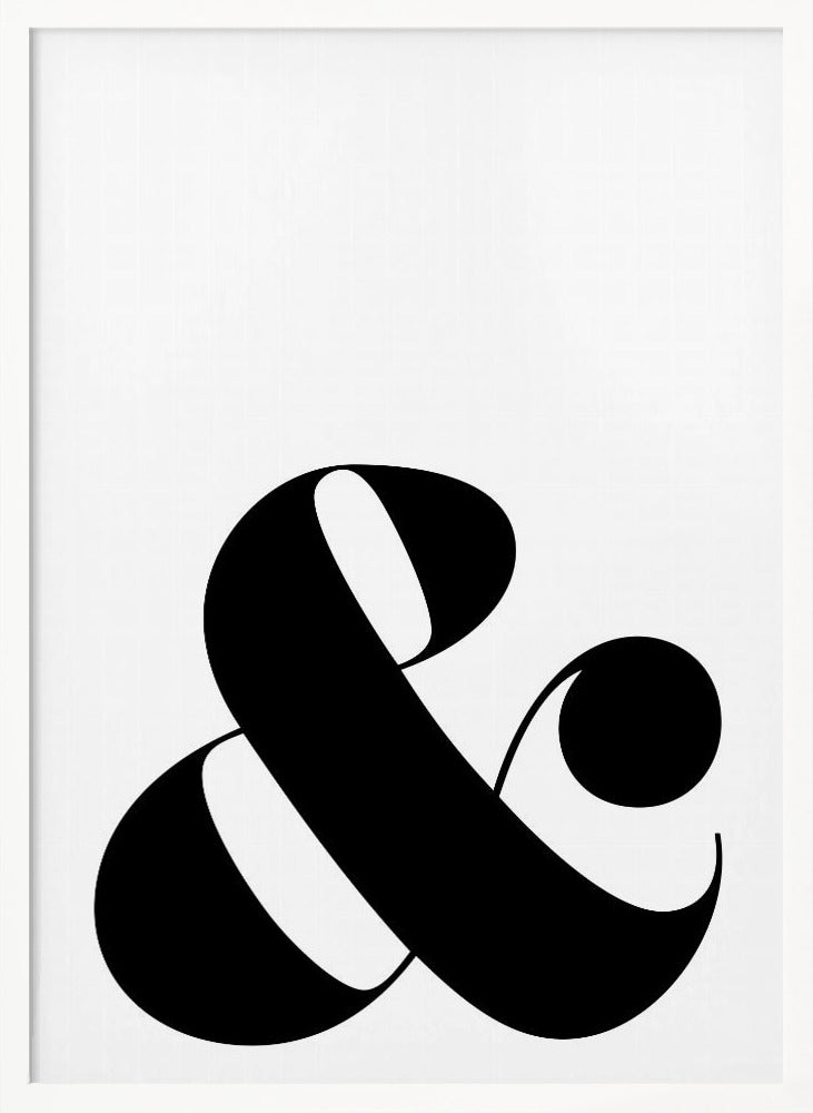 Scandi ampersand Poster