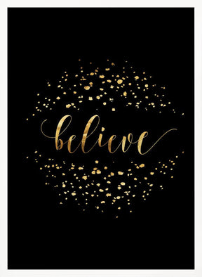 Believe in modern calligraphy Poster