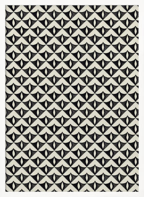 Black Triangle Pattern Poster