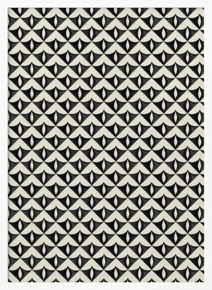 Black Triangle Pattern Poster