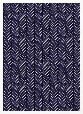 Indigo Blue Pattern Poster