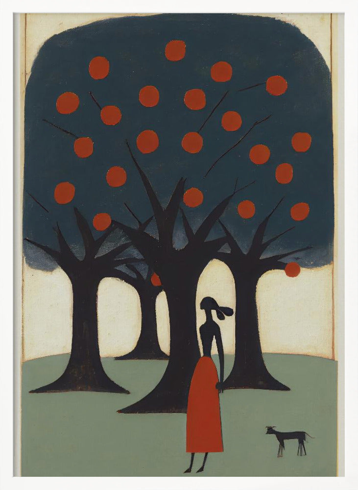 The Woman And The Apple Tree Poster