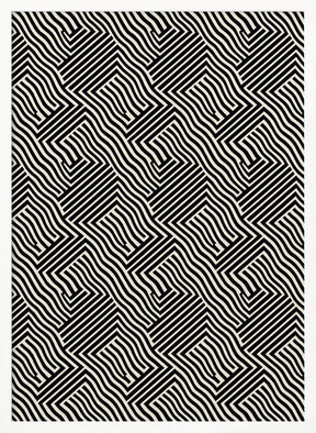 Black And White Pattern Poster