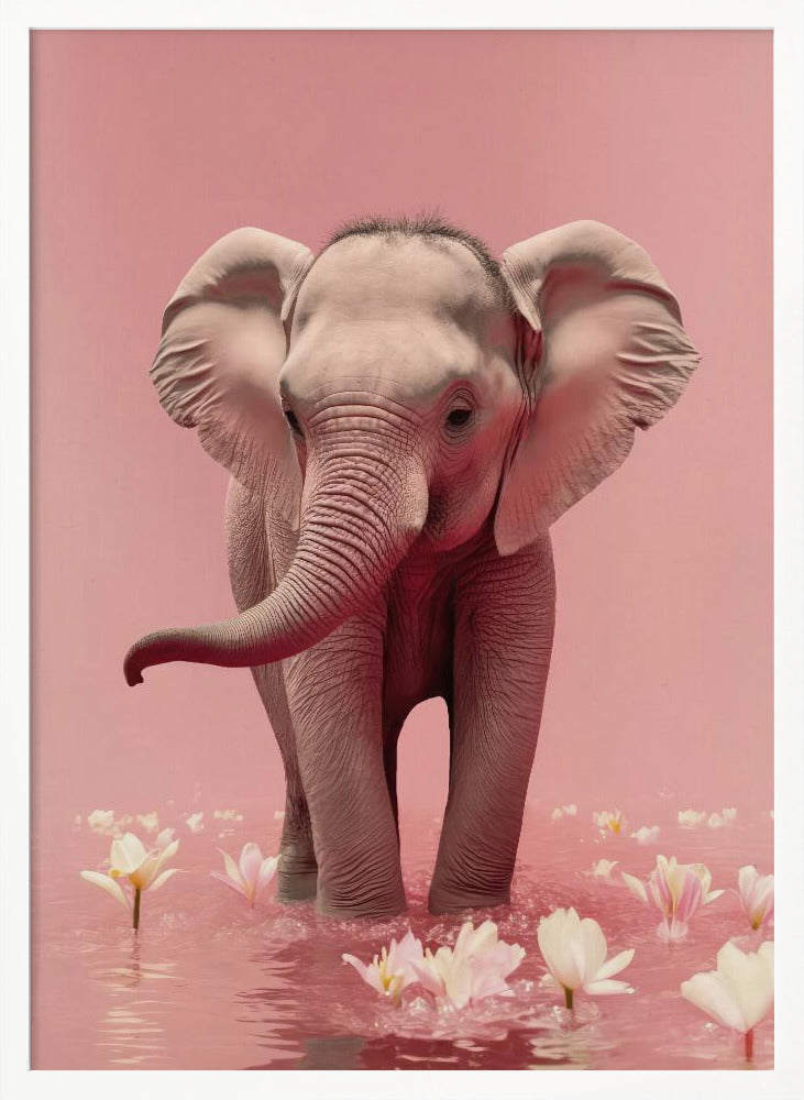 Young Elephant Poster