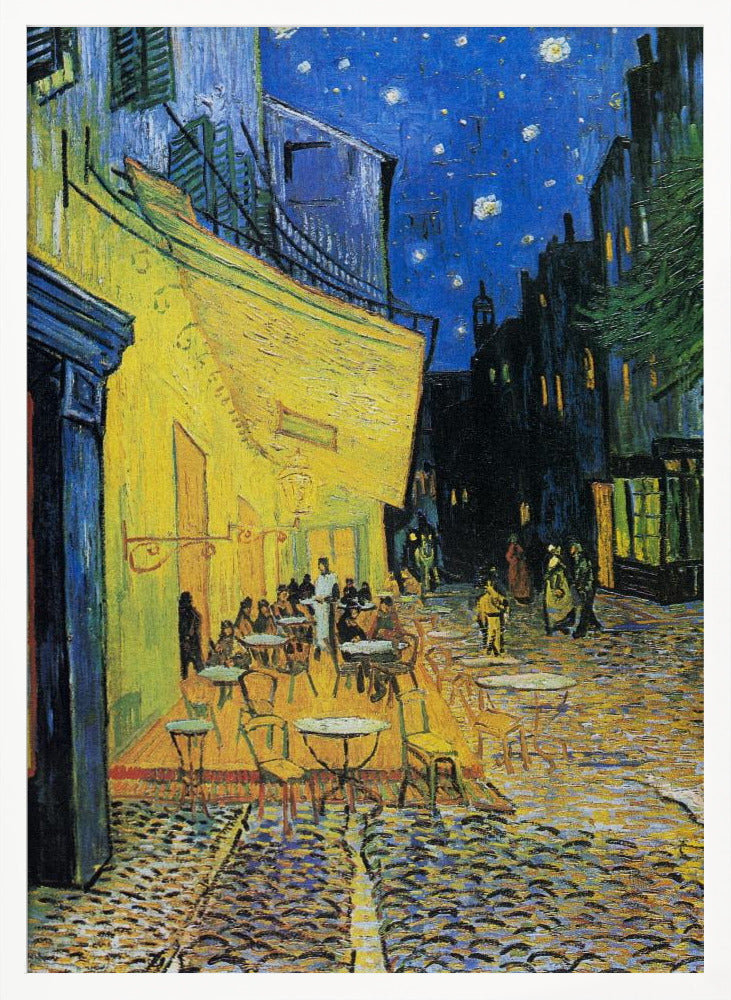 Café Terrace At Night Poster